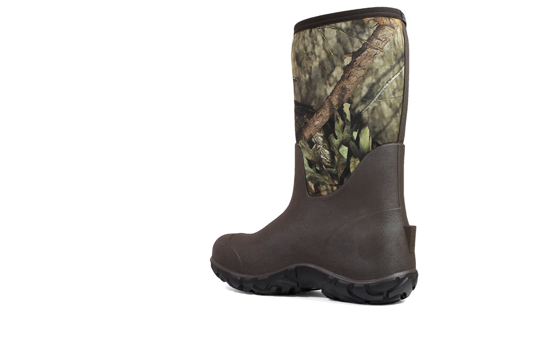 Bogs Mens Mossy Oak Rubber/Nylon Warner Waterproof Hunting Boots