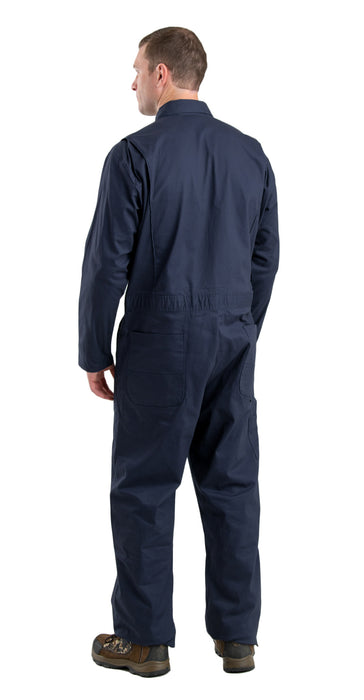 Berne Mens Navy Cotton Blend Highland Flex Unlined Coverall