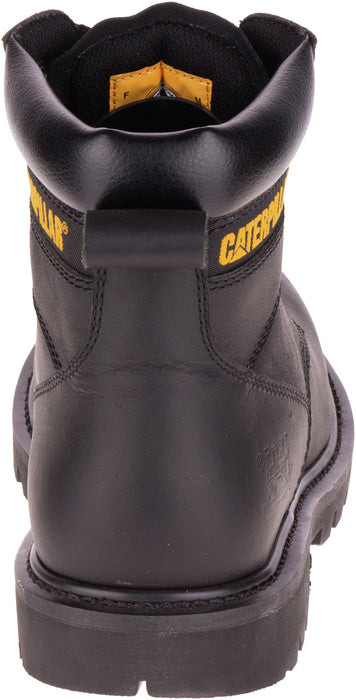 CAT Mens Second Shift Black Oiled Leather Work Boots