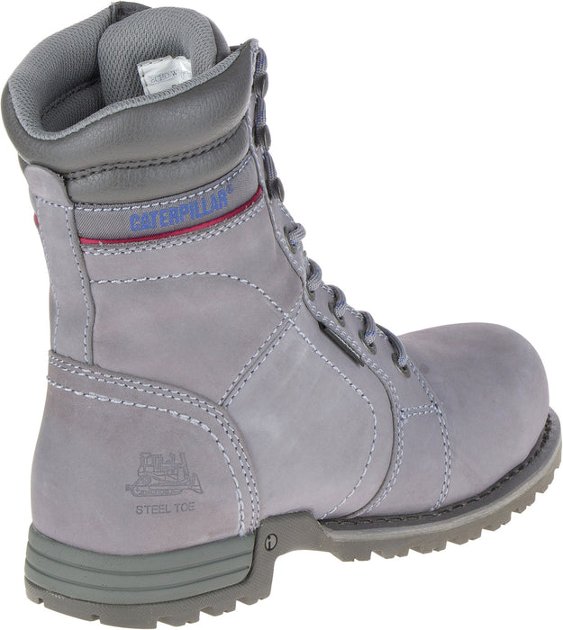 CAT Womens Echo Wp St Frost Grey Nubuck Work Boots