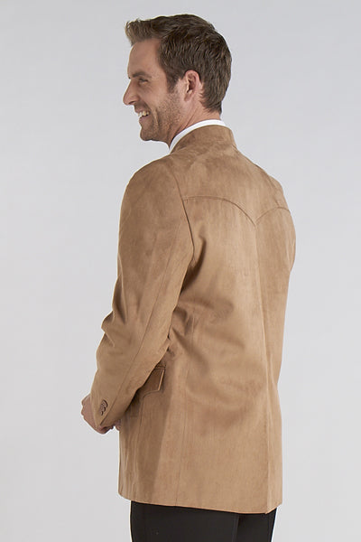 Circle S Mens Camel 100% Microsuede Big Houston Western Jacket Blazer