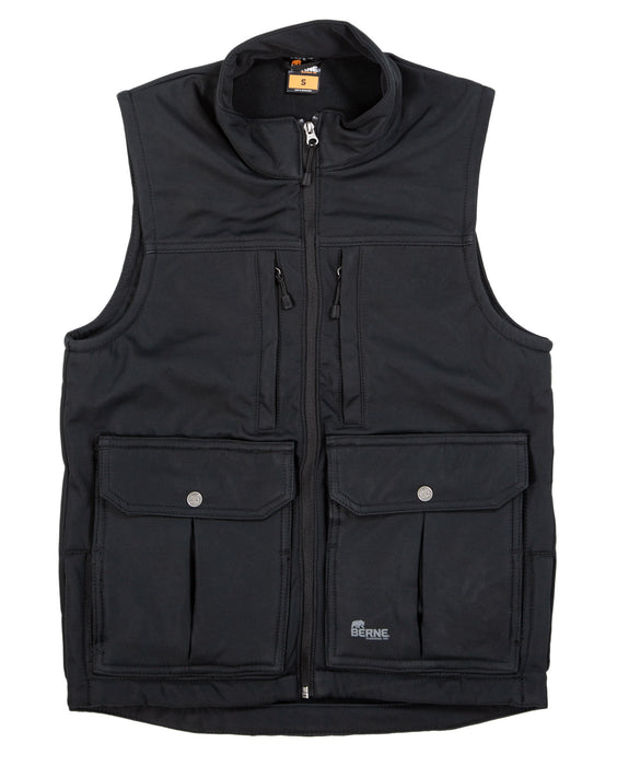 Berne Mens Black Polyester Echo Zero Eight Vest