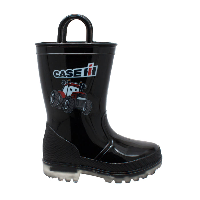 Case IH Kids Boys Black PVC Work Boots