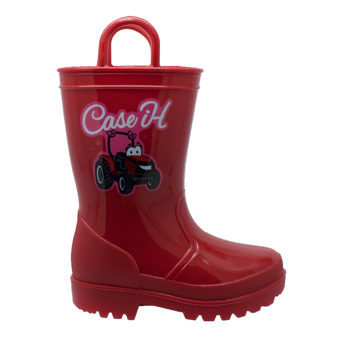 Case IH Kids Girls Red PVC Work Boots