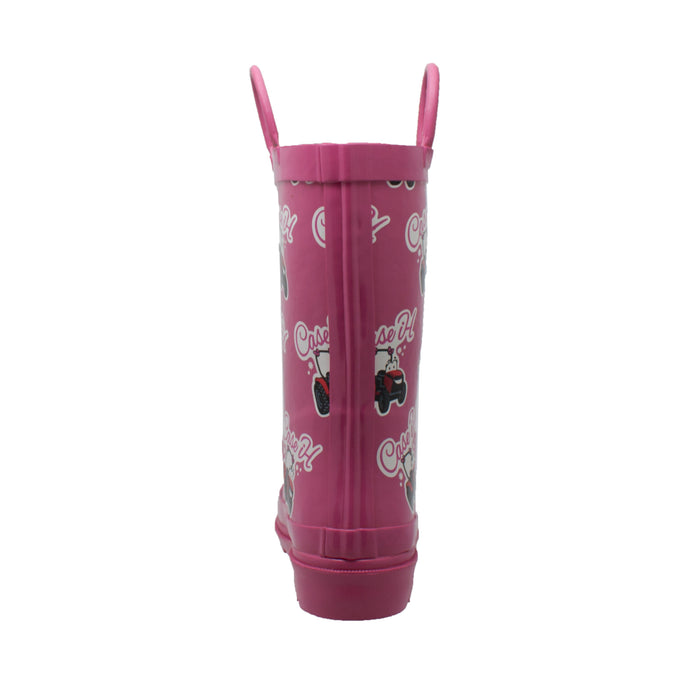 Case IH Toddler Girls Pink Rubber Work Boots