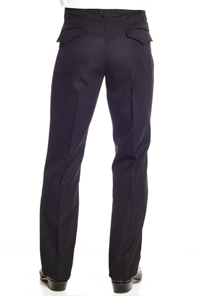 Circle S Mens Black Western Poly Blend Ranch Dress Pant