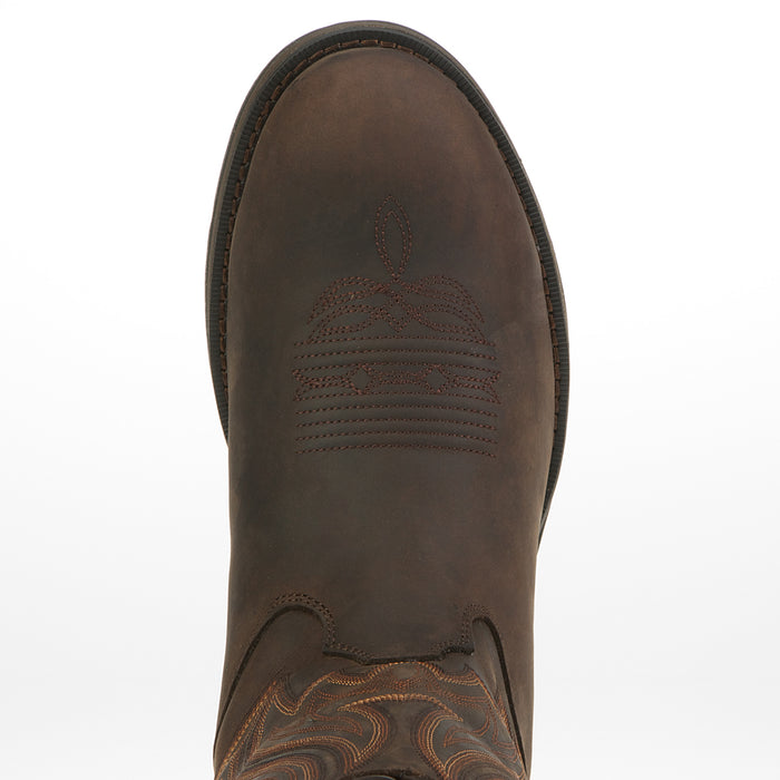 Rebel by Durango Mens Chocolate Leather Wyoming Western Cowboy Boots