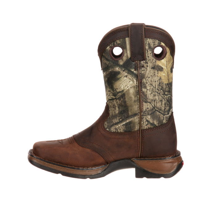 Lil Durango Little Kid Boys Brown/Camo Leather Saddle Cowboy Boots