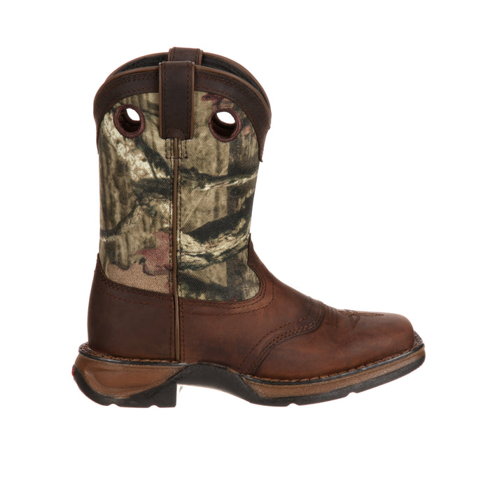 Lil Durango Little Kid Boys Brown/Camo Leather Saddle Cowboy Boots