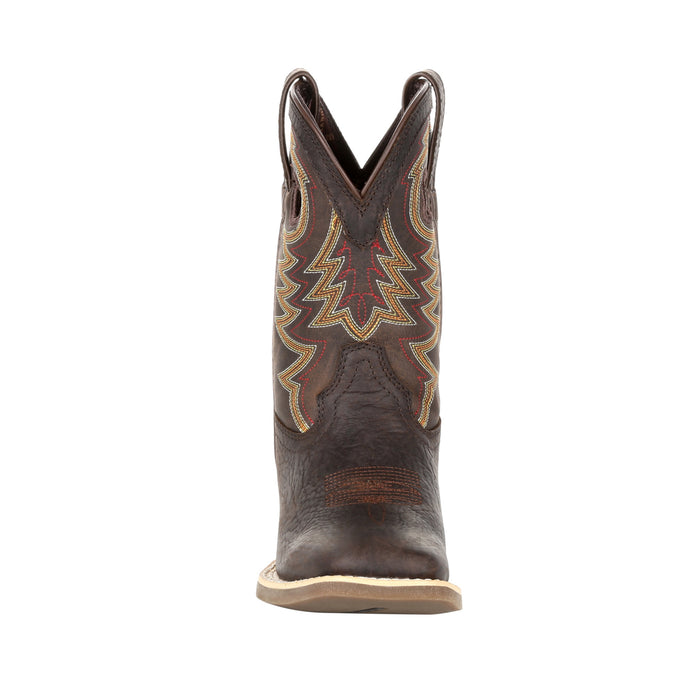 Durango Youth Dark Bay Leather Lil Rebel Pro Western Cowboy Boots