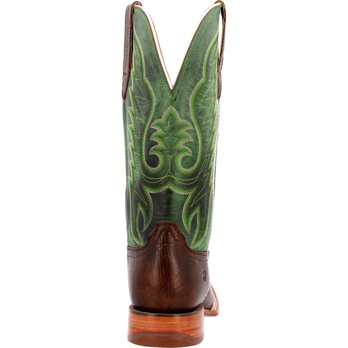 Durango Mens Arena Pro Western Hickory/Shamrock Green Leather Cowboy Boots