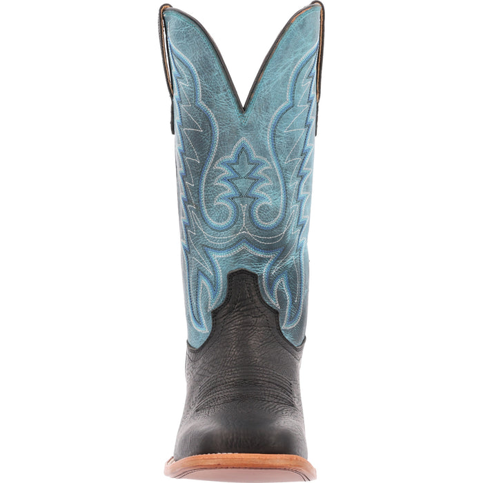 Durango Mens Arena Pro Western Black/Blue Lagoon Leather Cowboy Boots