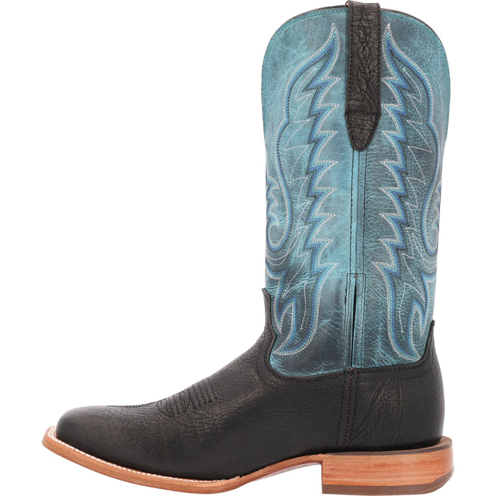 Durango Mens Arena Pro Western Black/Blue Lagoon Leather Cowboy Boots