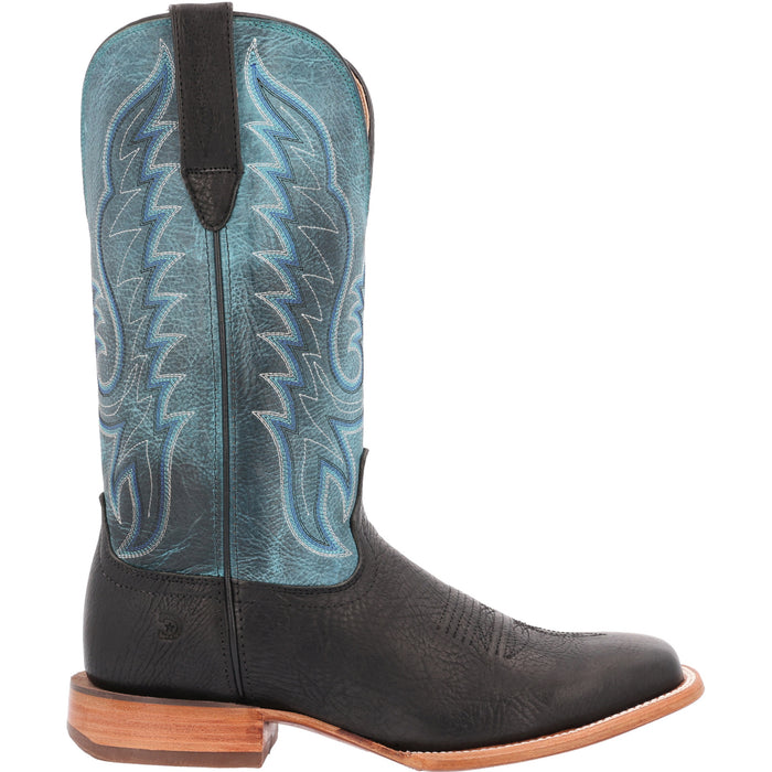 Durango Mens Arena Pro Western Black/Blue Lagoon Leather Cowboy Boots