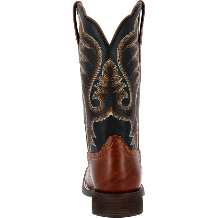 Durango Mens Saddlebrook Western Hickory/Black Onyx Leather Cowboy Boots