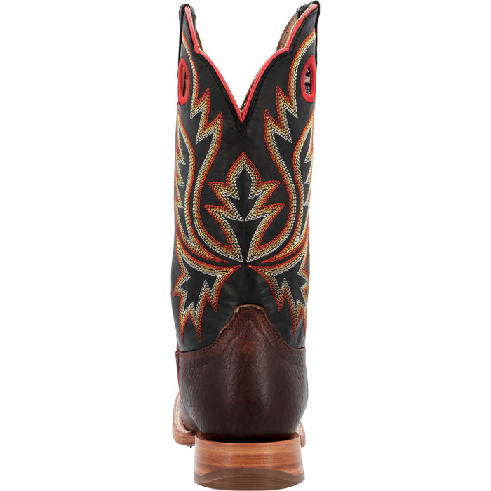 Durango Mens PRCA Western Chestnut/Black Eclipse Bullhide Cowboy Boots