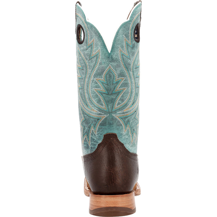 Durango Mens PRCA Western Whiskey Tobacca/Aqua Bullhide Cowboy Boots