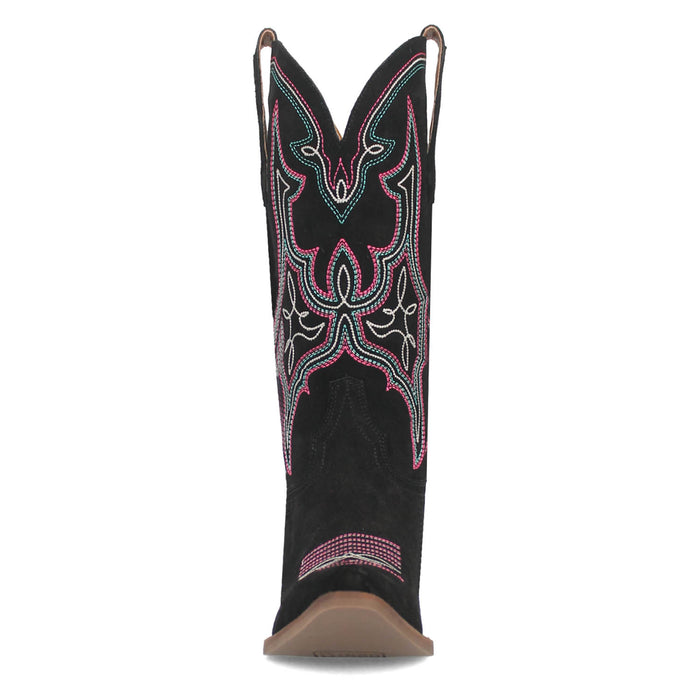 Dingo Womens Hot Sauce Black Suede Cowboy Boots