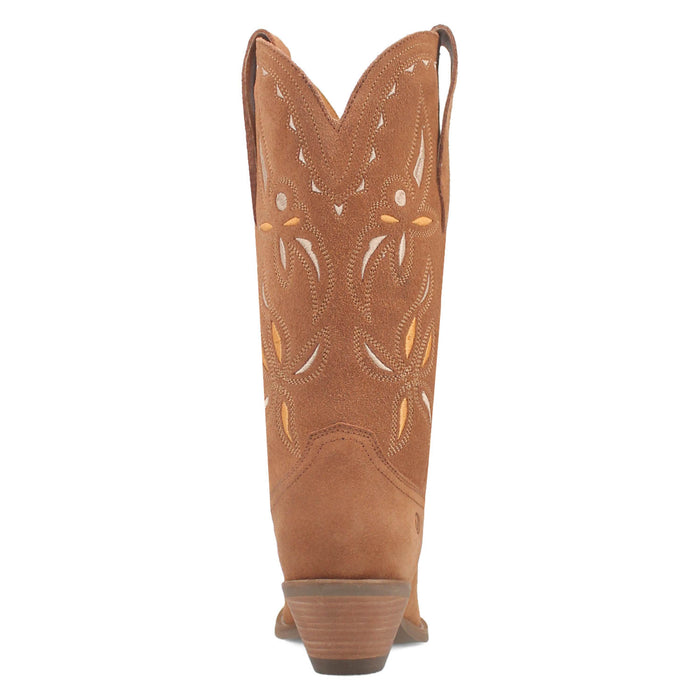 Dingo Womens Sabana Camel Suede Cowboy Boots