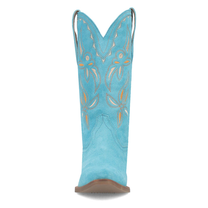 Dingo Womens Sabana Blue Suede Cowboy Boots