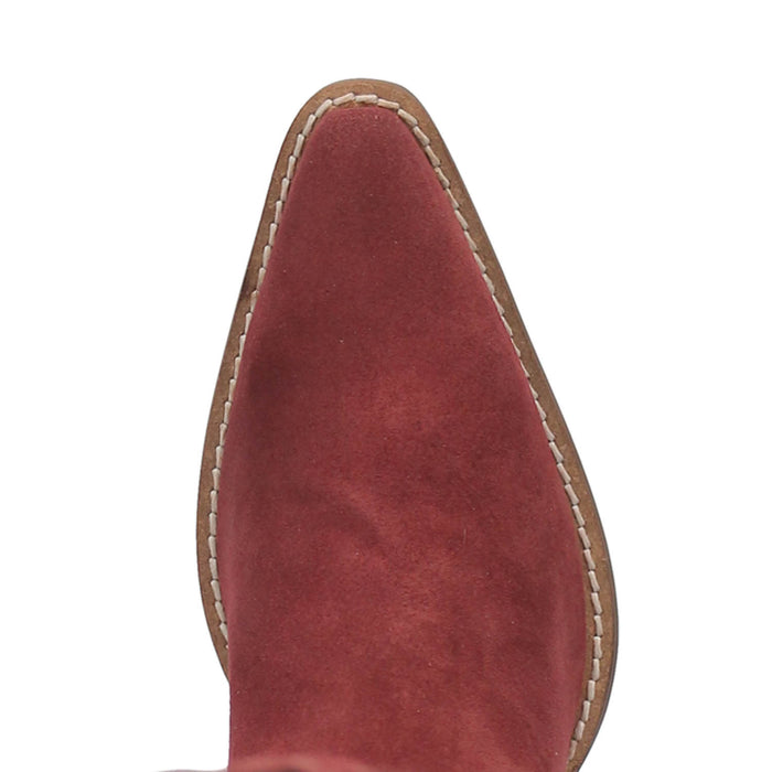 Dingo Womens Bandelera Burgundy Suede Cowboy Boots