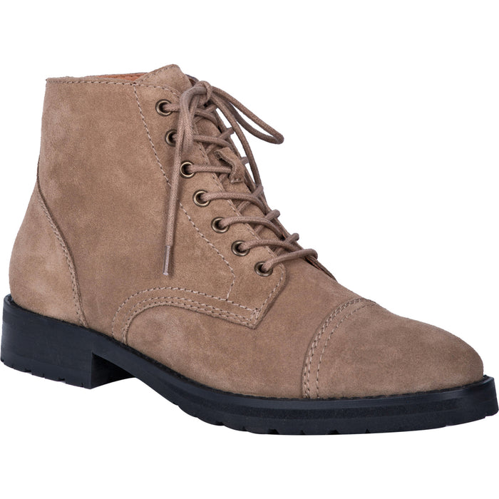 Dingo Mens Hutch Ankle Boots Leather Taupe