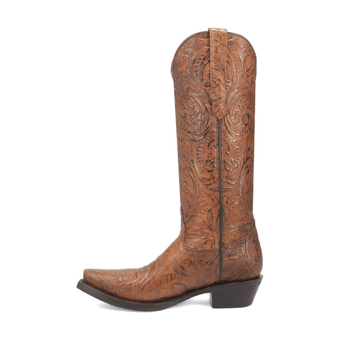 Dingo Womens Bellona Brown Leather Cowboy Boots