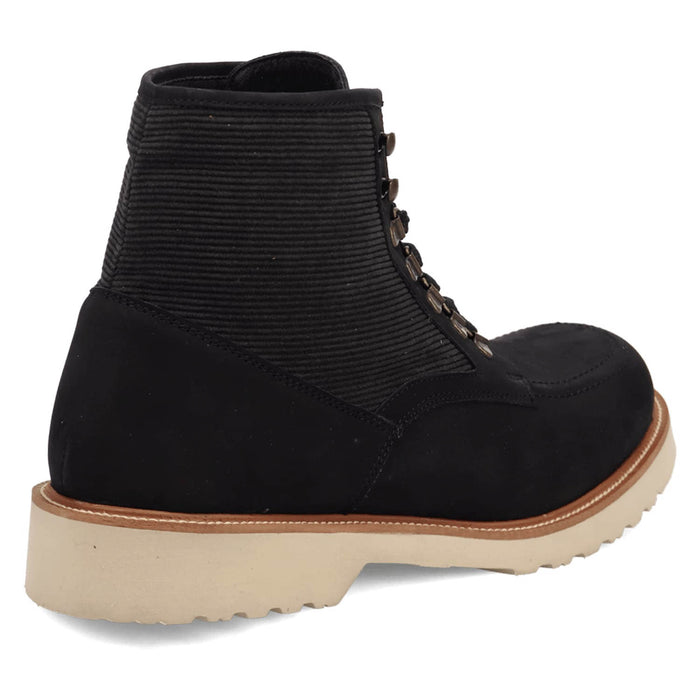 Dingo Mens Carlsbad Black Leather Ankle Boots