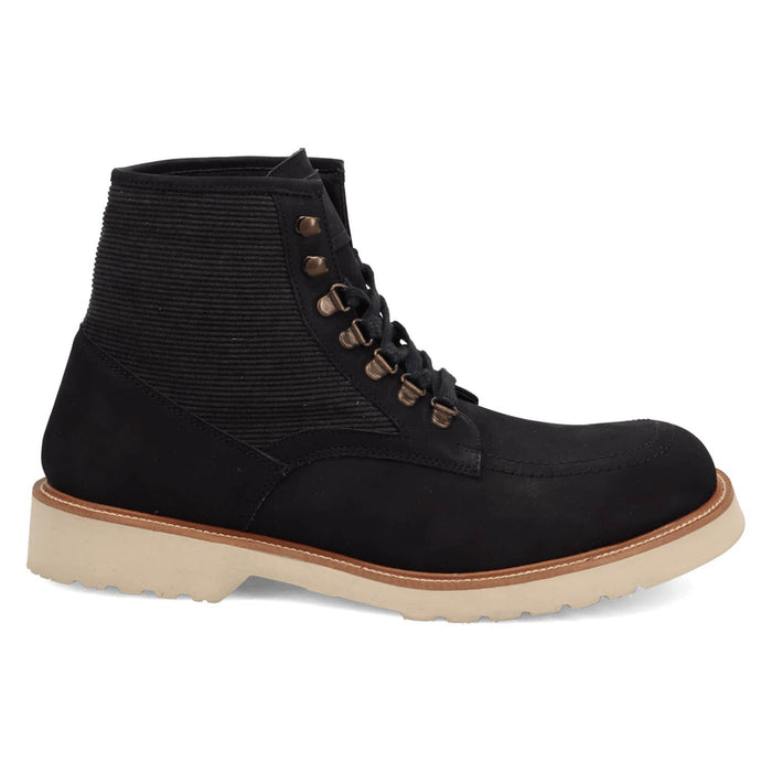 Dingo Mens Carlsbad Black Leather Ankle Boots