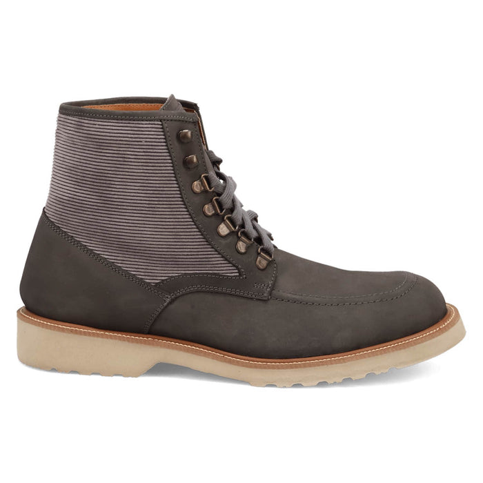 Dingo Mens Carlsbad Grey Leather Ankle Boots