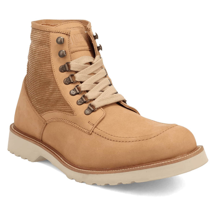 Dingo Mens Carlsbad Natural Leather Ankle Boots