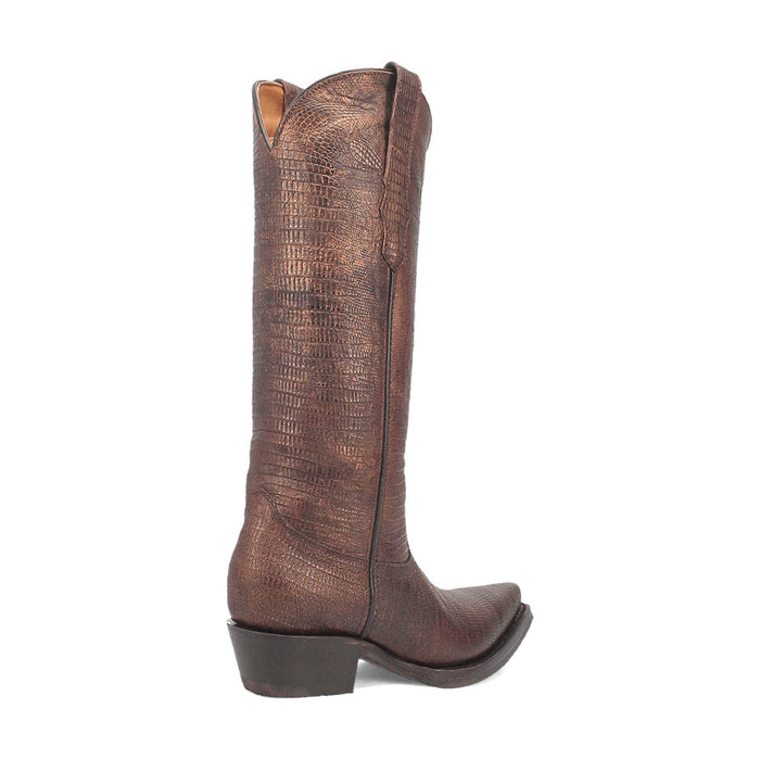 Dingo Womens Athena Brown Leather Cowboy Boots