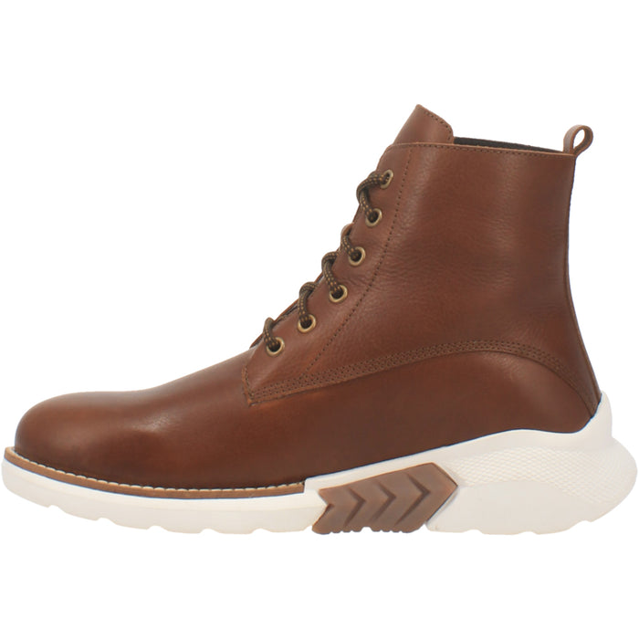 Dingo Mens Blacktop Ankle Boots Leather Brown