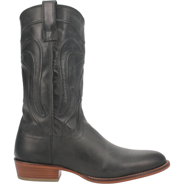 Dingo Mens Montana Cowboy Boots Leather Black