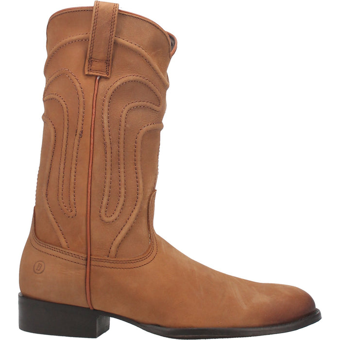 Dingo Mens Montana Cowboy Boots Leather Natural