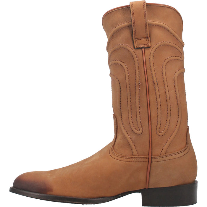 Dingo Mens Montana Cowboy Boots Leather Natural