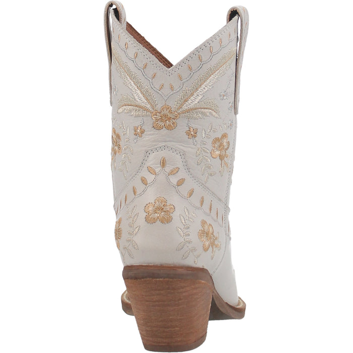 Dingo Womens Primrose Cowboy Boots Leather White