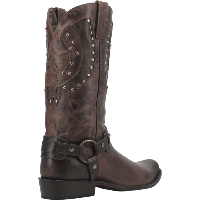 Dingo Mens War Eagle Cowboy Boots Leather Brown