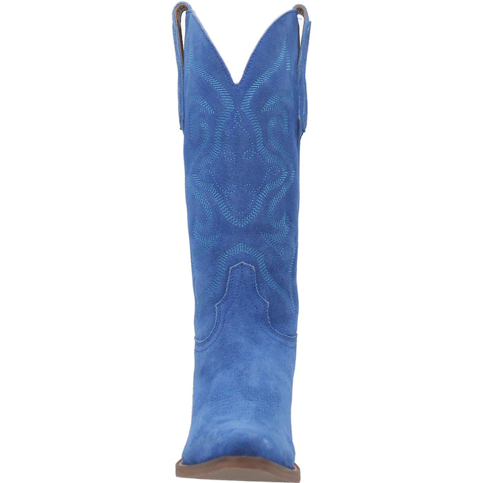 Dingo Womens Out West Cowboy Boots Leather Blue