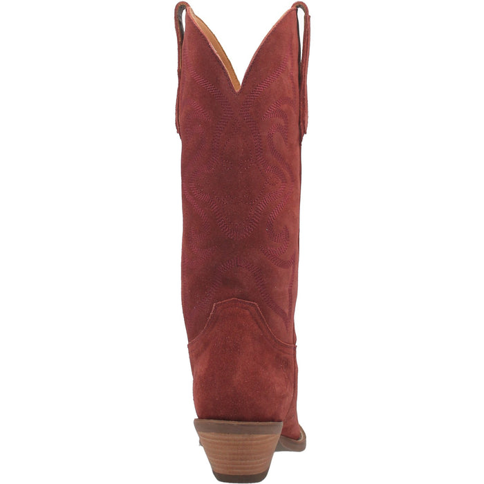 Dingo Womens Out West Cowboy Boots Leather Cranberry