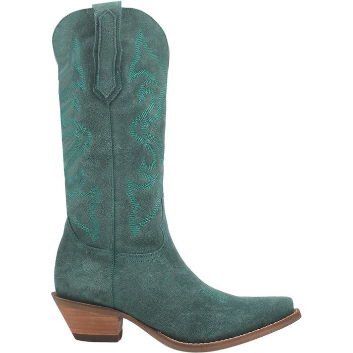 Dingo Womens Out West Cowboy Boots Leather Green