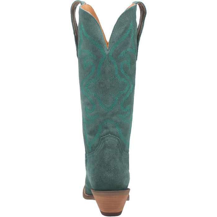 Dingo Womens Out West Cowboy Boots Leather Green