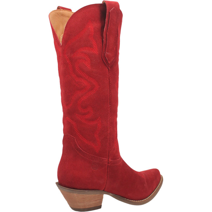 Dingo Womens Out West Cowboy Boots Leather Red