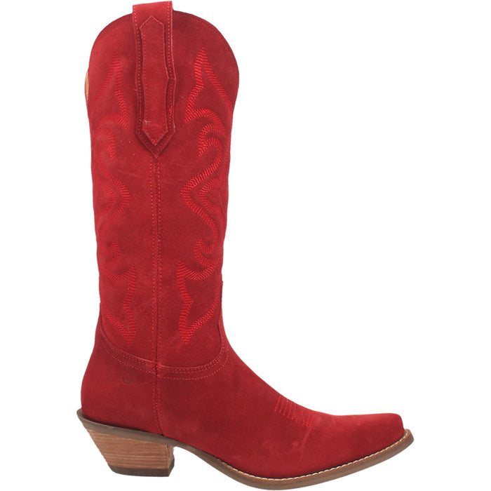 Dingo Womens Out West Cowboy Boots Leather Red