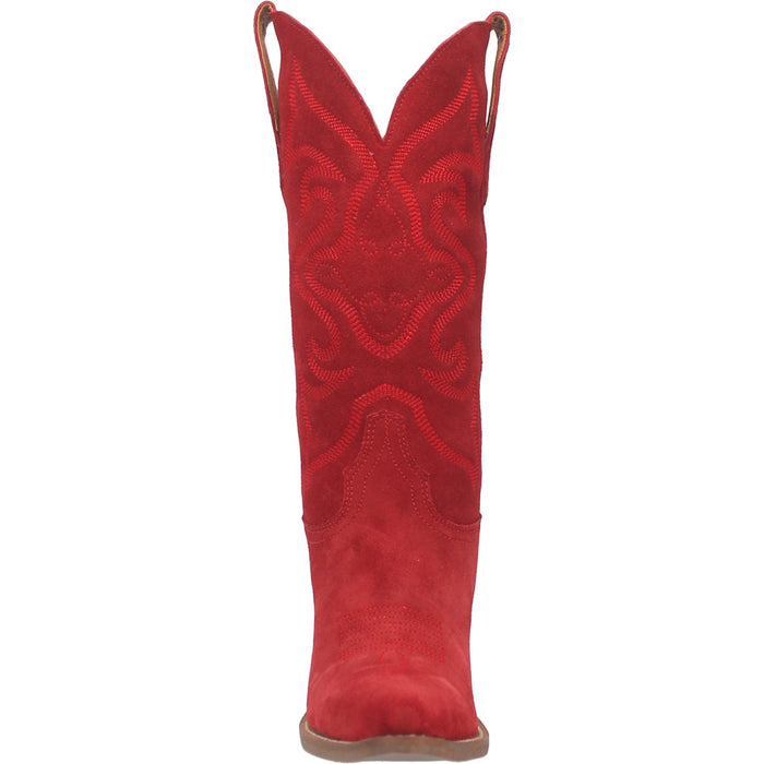 Dingo Womens Out West Cowboy Boots Leather Red