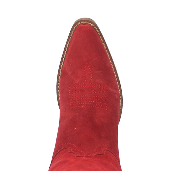 Dingo Womens Out West Cowboy Boots Leather Red