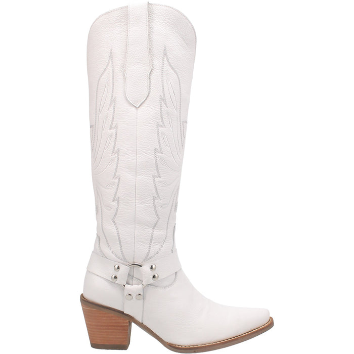 Dingo Womens Heavens To Betsy Cowboy Boots Leather White