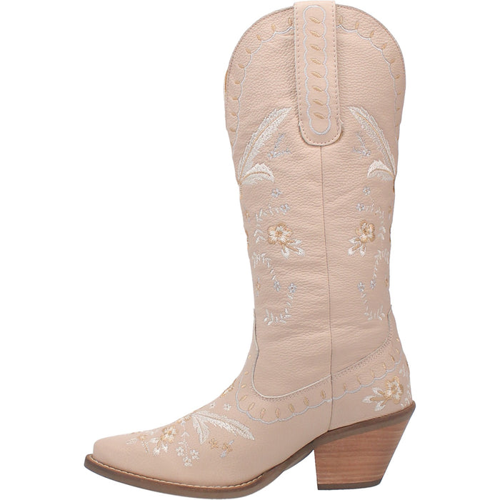 Dingo Womens Full Bloom Cowboy Boots Leather Sand