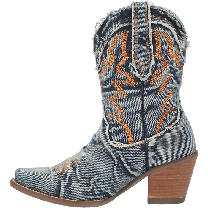 Dingo Womens Yall Need Dolly Cowboy Boots Leather Blue