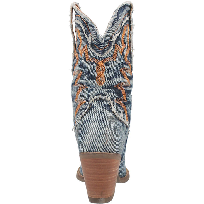 Dingo Womens Yall Need Dolly Cowboy Boots Leather Blue